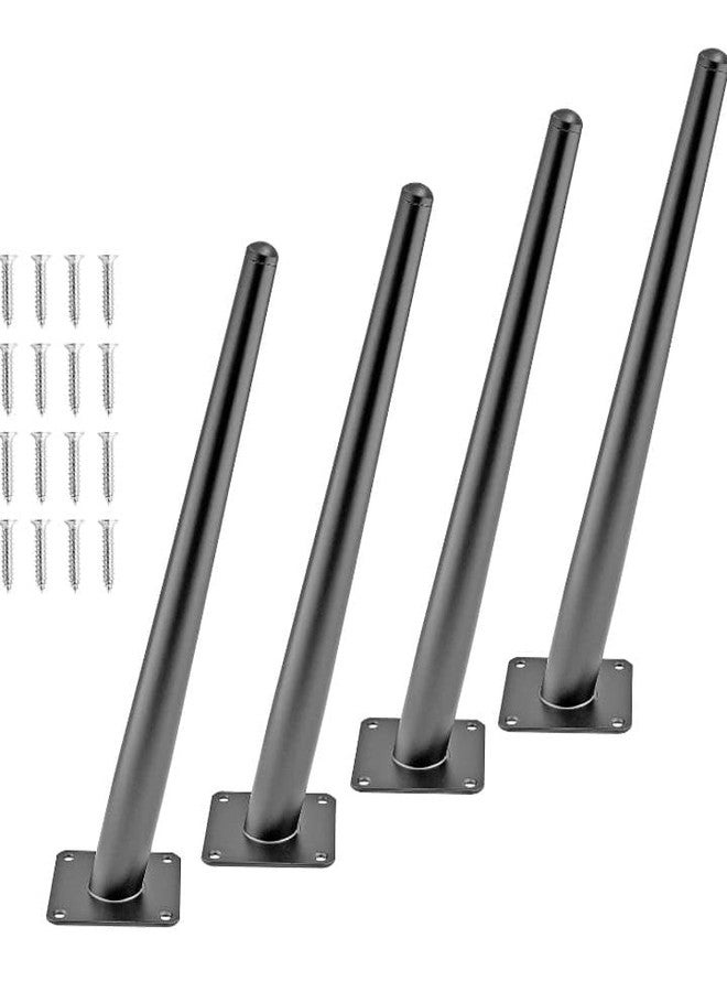 Aakash Decor Heavy Duty Cone Shape 12 Inch Sofa Leg - Black Finish Rustproof & Sturdy Furniture Leg 30 Cm Metal Table Leg for Home & Office (Set of 4) | Durable Replacement Sofa Paya - Image 1